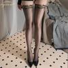 8D Leopard Print Shiny Long Tube Knee High Socks Oily Shiny Knee High Silky Black Stockings Sexy Stockings Summer