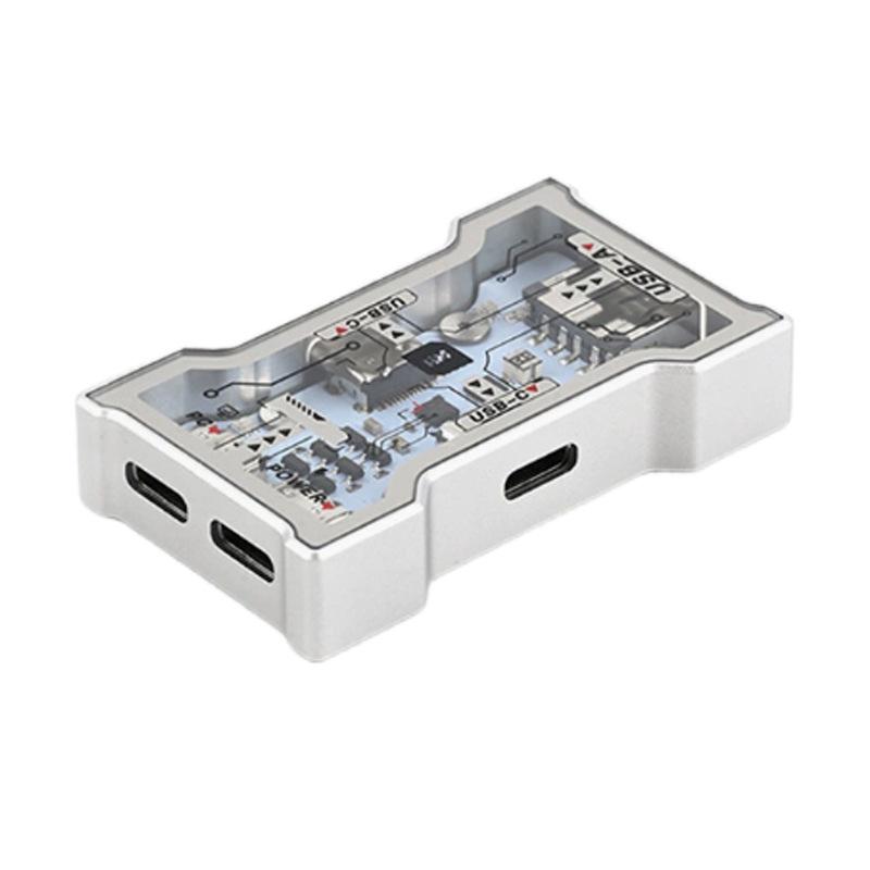 HMHUB HubLitte USB zu Typ-C RGB Aluminium Gaming-Hub 8K