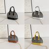 Shell Bag For Kids With Pu Material And Color Block Design For Daily Use