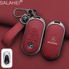 CRX1 Leather Car Key Case Cover Keychain For Mercedes Benz W205 W213 X253 W222 W206 W223 X254 EQE EQS A C E S GLC EQ Series 2015-2026