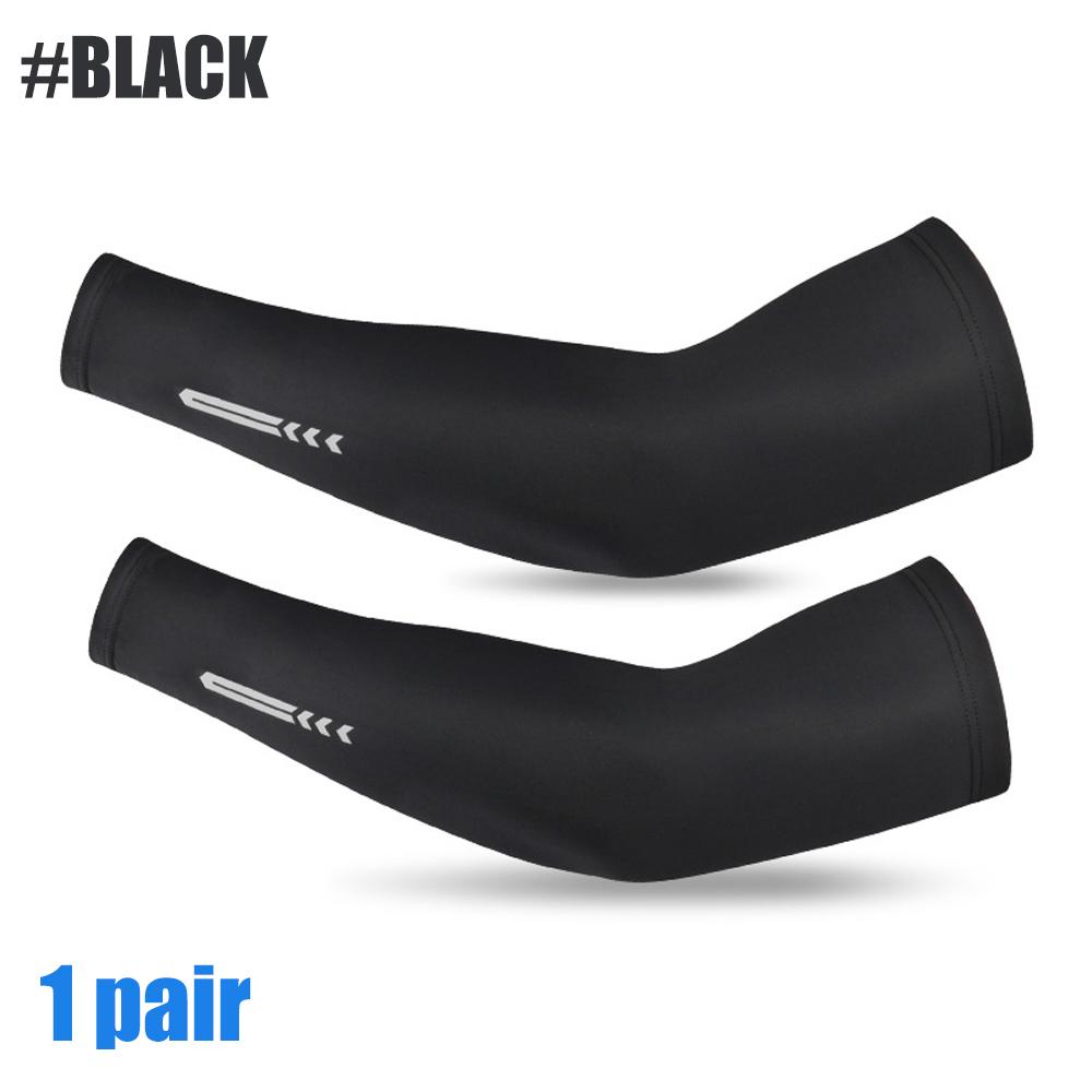 

1 Pair Uv Sun Protection Cooling Arm Sleeves For Men & Women - Upf 50 Sports Compression Cooling Athletic Sports Sleeves M