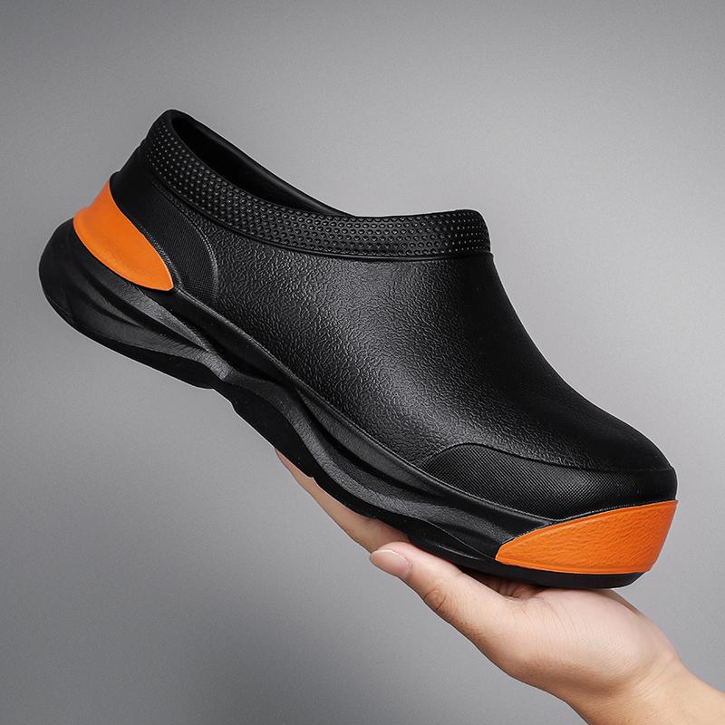 2024 NEW Winter Chef Shoes Waterproof Warm EVA Slip On Kitchen Work Shoes Anti-skid Wear-resistant Outdoor Garden Shoes for Men