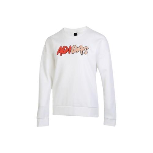 adidas American Retro Casual Sports Crewneck Pullover Sweatshirt, Women s, White XS белый