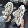 Dad's Spring 2025 Men's Breathable Trendy Thick-Soled Running Sneakers Casual Shoes
