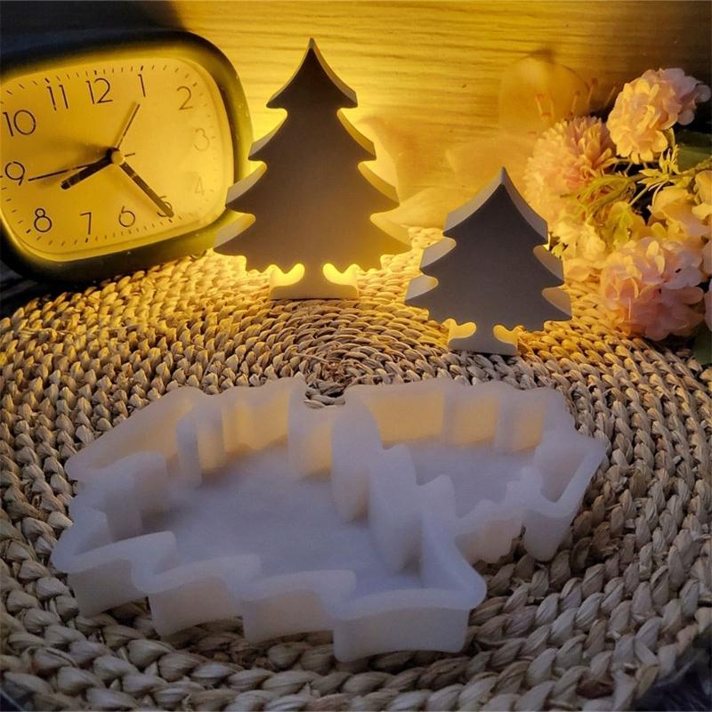 Silicone Molds Christmas Tree Candle Molds Epoxy Resin Molds Craft Molds Handmade Castings Molds Plasters Molds