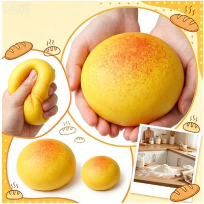 Slow Rising Soft Squishy Bread Toy Realistic Texture Squeeze Decompression Stress Relief Toy for Kids and Adults Sensory Play and Collection