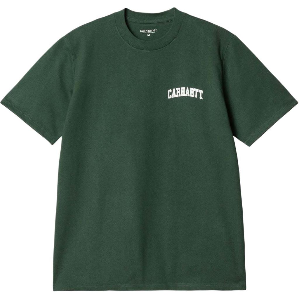 Carhartt WIP FW24 Letter Print Casual Comfortable Crew Neck Short Sleeve T-Shirt Men Tops Green I034852-2DS-XX