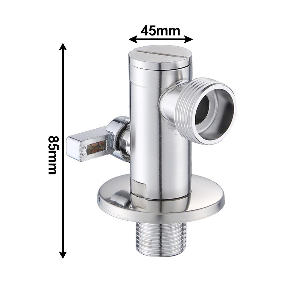 Eckventil Toilette Großes Durchflusswinkelventil 304 Edelstahl Wasserabsperrventil Badezimmer Küchen Zubehör Heizungsventil