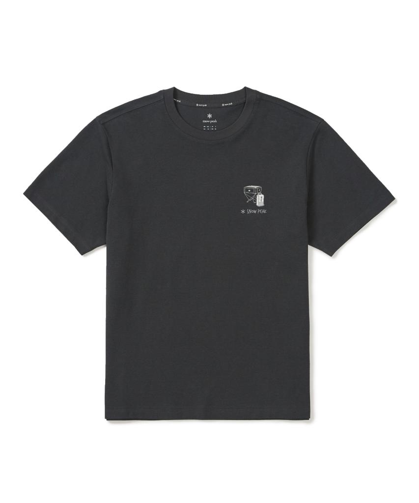 SNOWPEAK APPAREL Sorona Gear Short Sleeve T-Shirt (S26Mufts06) Dark Charcoal