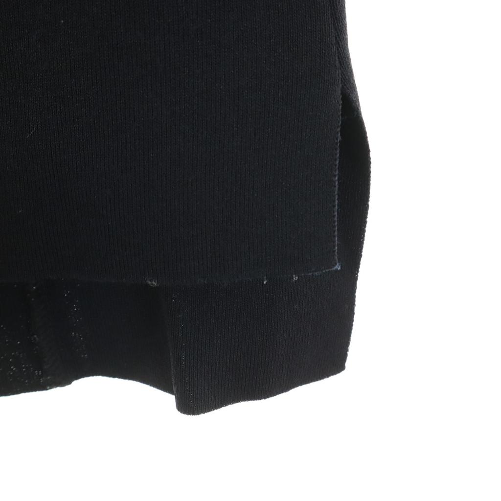 Rene Made In Japan Long Sleeve Zip Up Knit Cardigan 38 Black Women Used