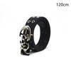 Stylish Hollow Pu Leather Waist Belts  Punk Belt For Men Trendy Clothing Accessories Versatile Casual Belts Gifts