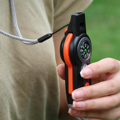 Outdoor Camping 7-In-1 Multi-Function Whistle Portable Survival Whistle Safety Whistle For Hiking Travel Accessories New