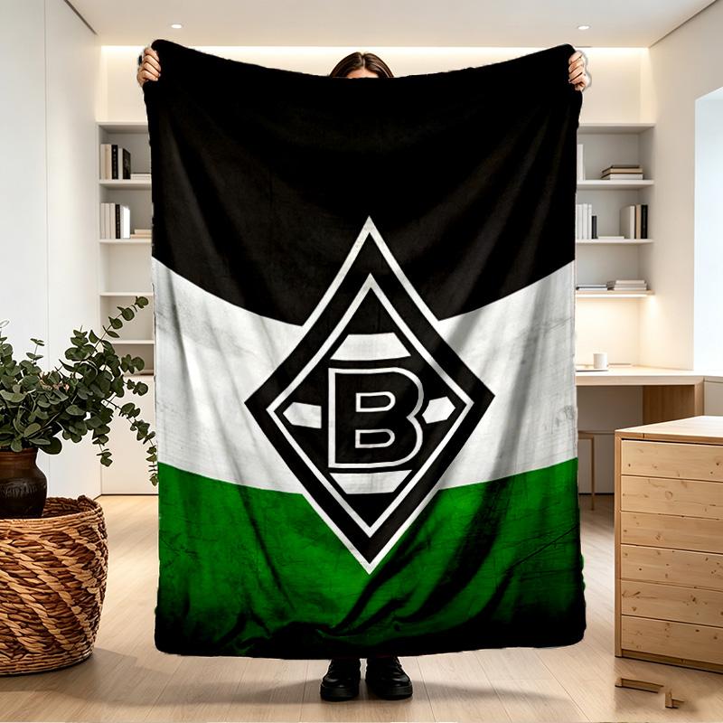 Borussia Monchengladbach Print Blanket - Soft & Comfortable, for Bedroom, Travel, Sofa, Home Decoration - Birthday Christmas Gift for Friend