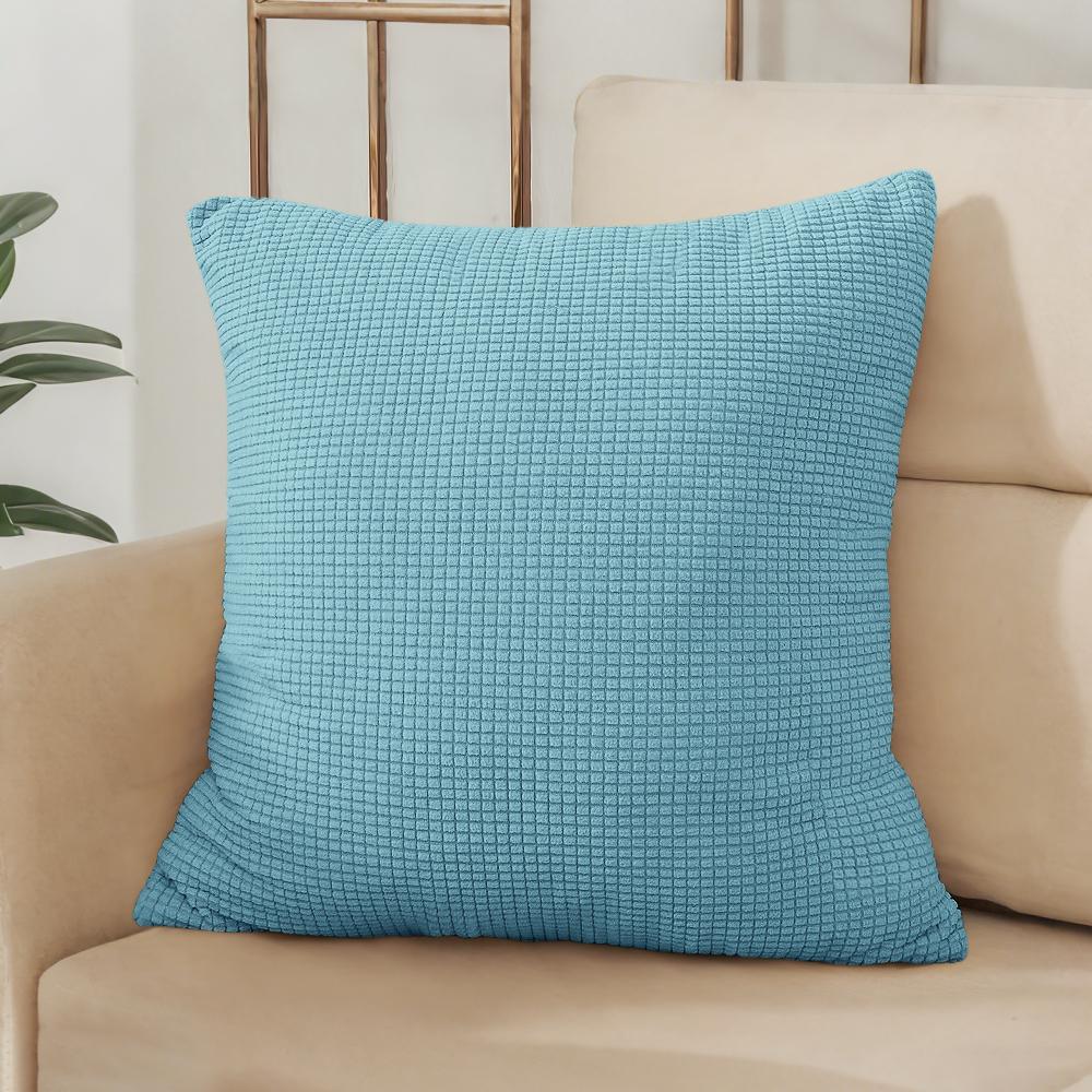 40x40 45x45 50x50 Housse de coussin Jacquard Couleur Unie pour Canapé Bureau Coussin lombaire Housse de coussin Décoration de Maison