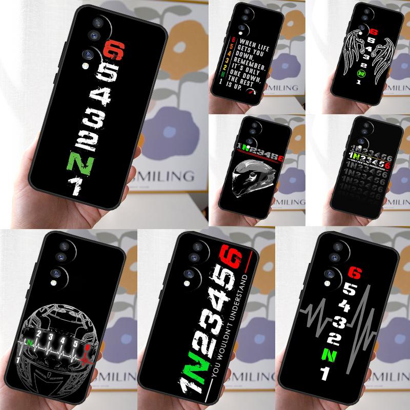 Motorcycle Gear Case For Honor X8a X9a X6a X7a X7 X8 X9 X9b X8b Honor 10 50 70 90 Lite Magic 5 6 Pro Cover