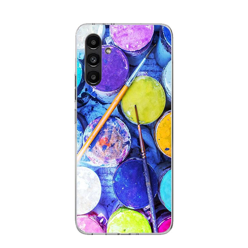 Watercolors Set Paint Palette Painting Box Case Phone Cover for Samsung Galaxy A17 A16 A15 A14 A13 A56 A55 A54 A53 A36 A35 A34 A
