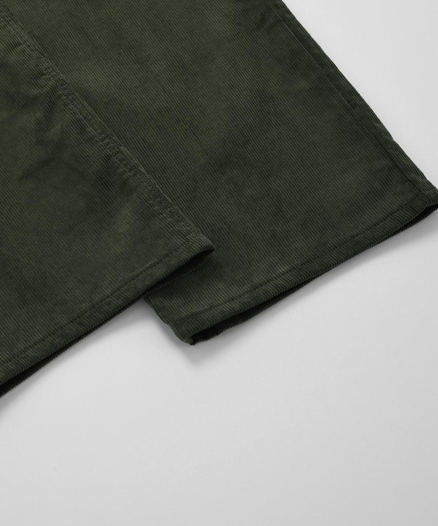 FRIZMWORKS Cord-Komfort-Hose mit zwei Falten _ Oliv