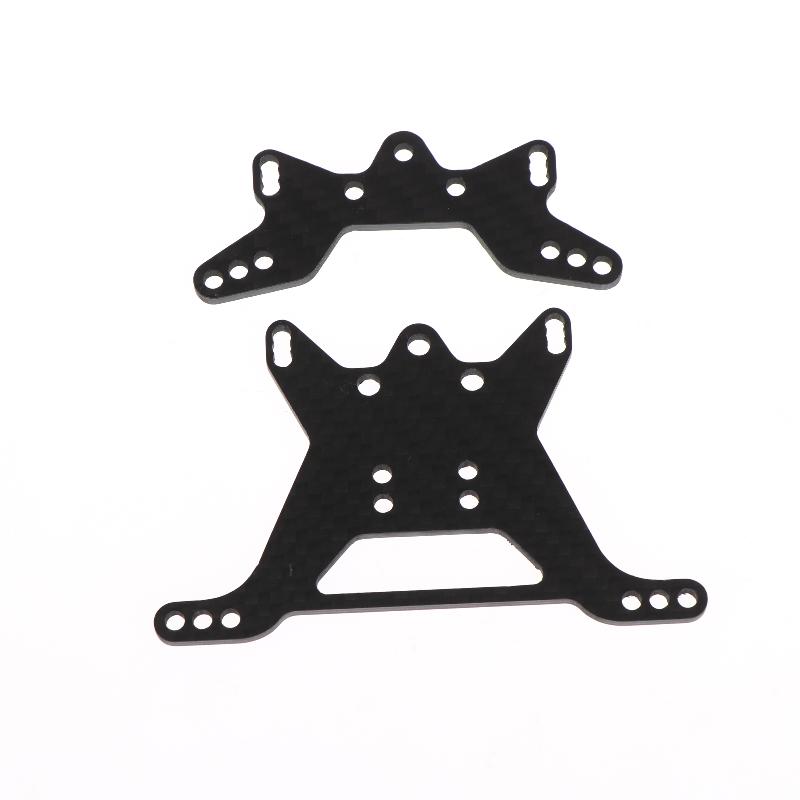 1Set Karbon-Dämpferstrebe Vorne Hinten Für Tamiya Tt-02B 1/10 RC Auto Chassis Teile RC Auto Ersatz Front-Dämpferstrebe
