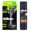 Gillette Replacement Razor Blades with Stand and Gel Foam Close Lab Shaving (4 Blades) - Men's Razor, Shave,