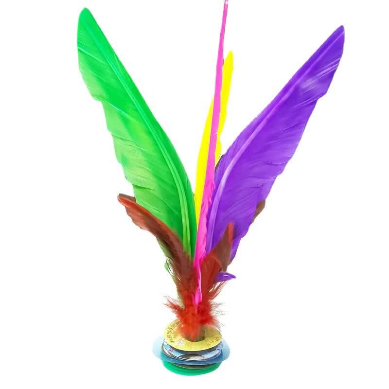 Children's Colorful Goose Feather Shuttlecock
