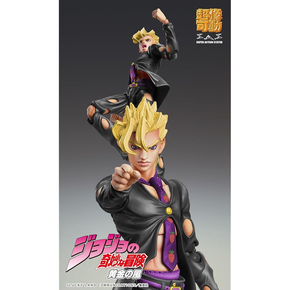 Super Action Statue "JoJo's Bizarre Adventure Part 5" "Panna Cotta Fugo Ver. BLACK" Approximately 150mm PVC & ABS & Nylon Painted Movable Figure