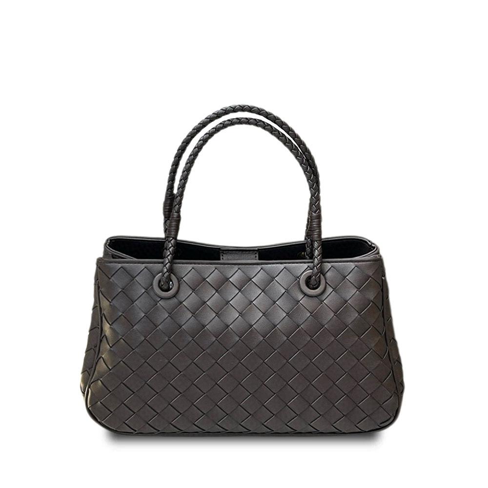 Cross-border New Cowhide Woven Basket Bag Retro Premium Portable Vegetable Basket Bag Large Capacity Shoulder Messenger Women's Bag