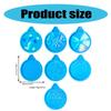7Pcs Christmas Silicone Resin Molds Round Epoxy Molds for Making Tree Ornaments Crafting and Jewelry Keychain Creation