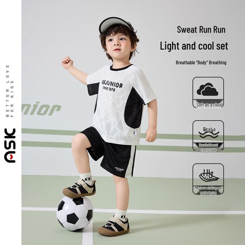ASK JUNIOR Boys  Summer Breathable T-Shirt & Shorts Set 21