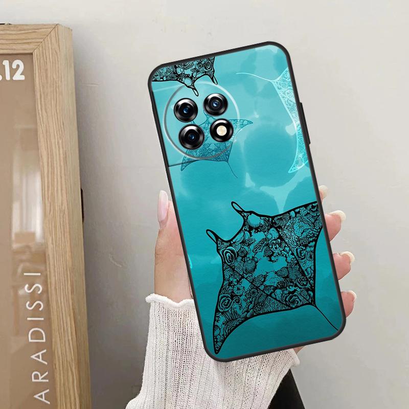 Tier Stachelrochen Hülle Für OnePlus Nord CE 4 3 2 Lite 2T N10 N20 N30 OnePlus 12 11 9 10 Pro 8T 10T 12R Hülle