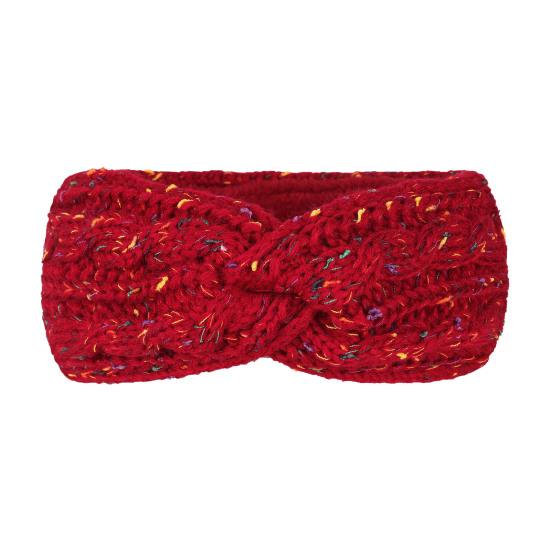 

Повязка на голову Мягкая шерстяная вязаная повязка на голову с разноцветными точками Бархатная подкладка Теплая Дышащая Эластичная резинка для волос Аксессуары для волос красный