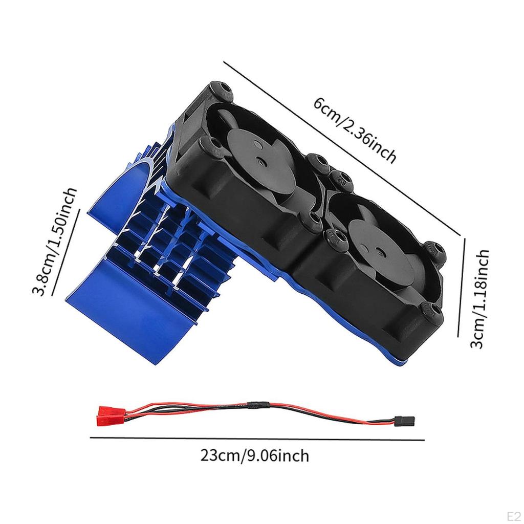 Aluminum Alloy RC Car Engine Cooling Fan, Replacement Part, Easy to Install, Heat Sink for