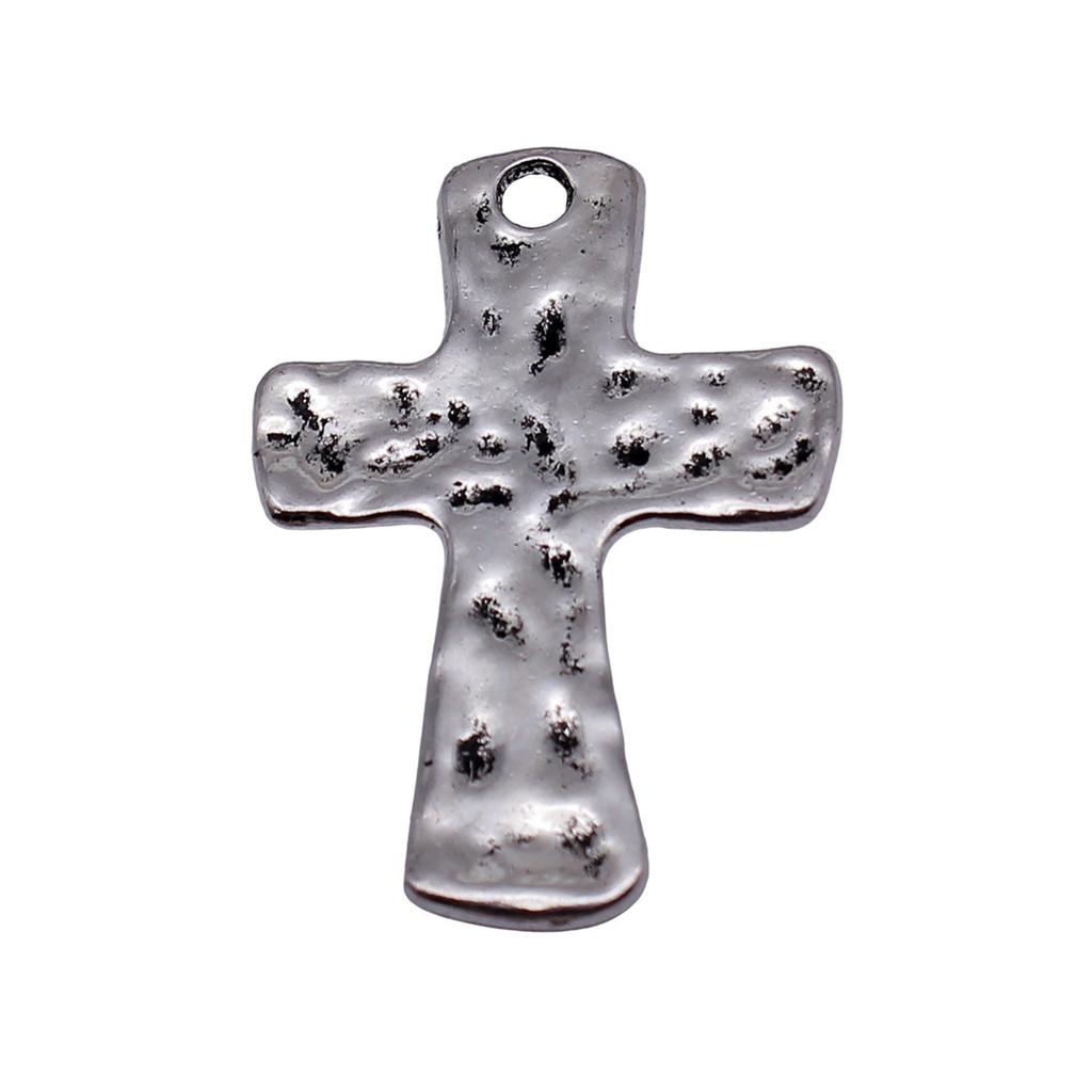Hollow Cross Charms Multi Color Alloy Pendants For Gothic Christian Jewelry Accessories