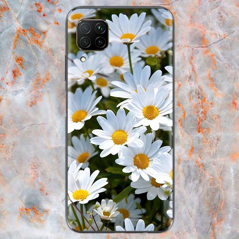 Sommer Gänseblümchen Sonnenblume Für Huawei Mate 40 30 20 20X 10 RS P Smart 2021 2020 Z S Pro Plus Lite 2019 Handyhülle Schale