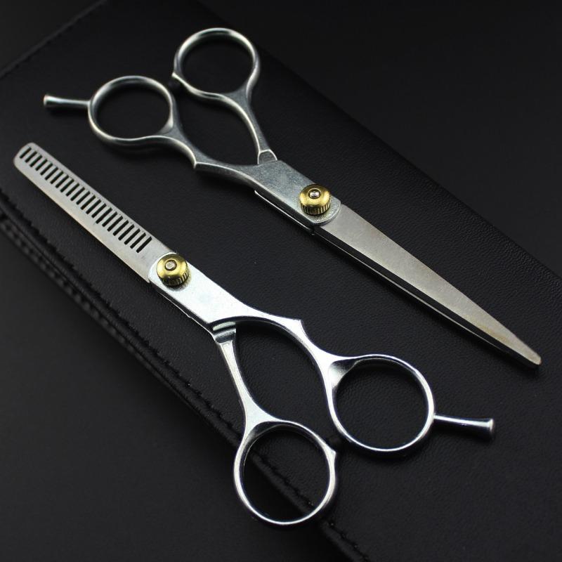 Professional Hair Cutting Scissors Home Hair Cutting Barber/Salon Thinning Shears Stainless Steel Hairdressing Black Golden