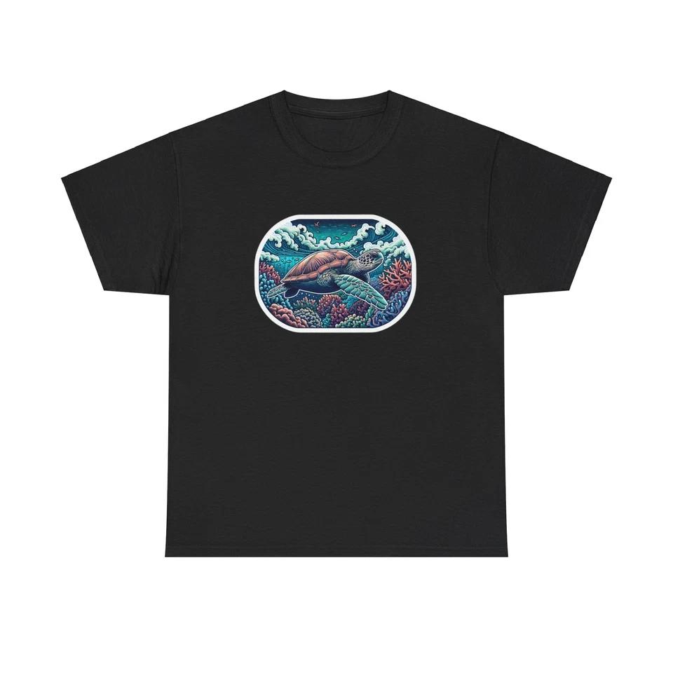 Unisex Adult T Shirt Nature Wildlife Sea Turtle Conservation Marine Life Oceans 2XL