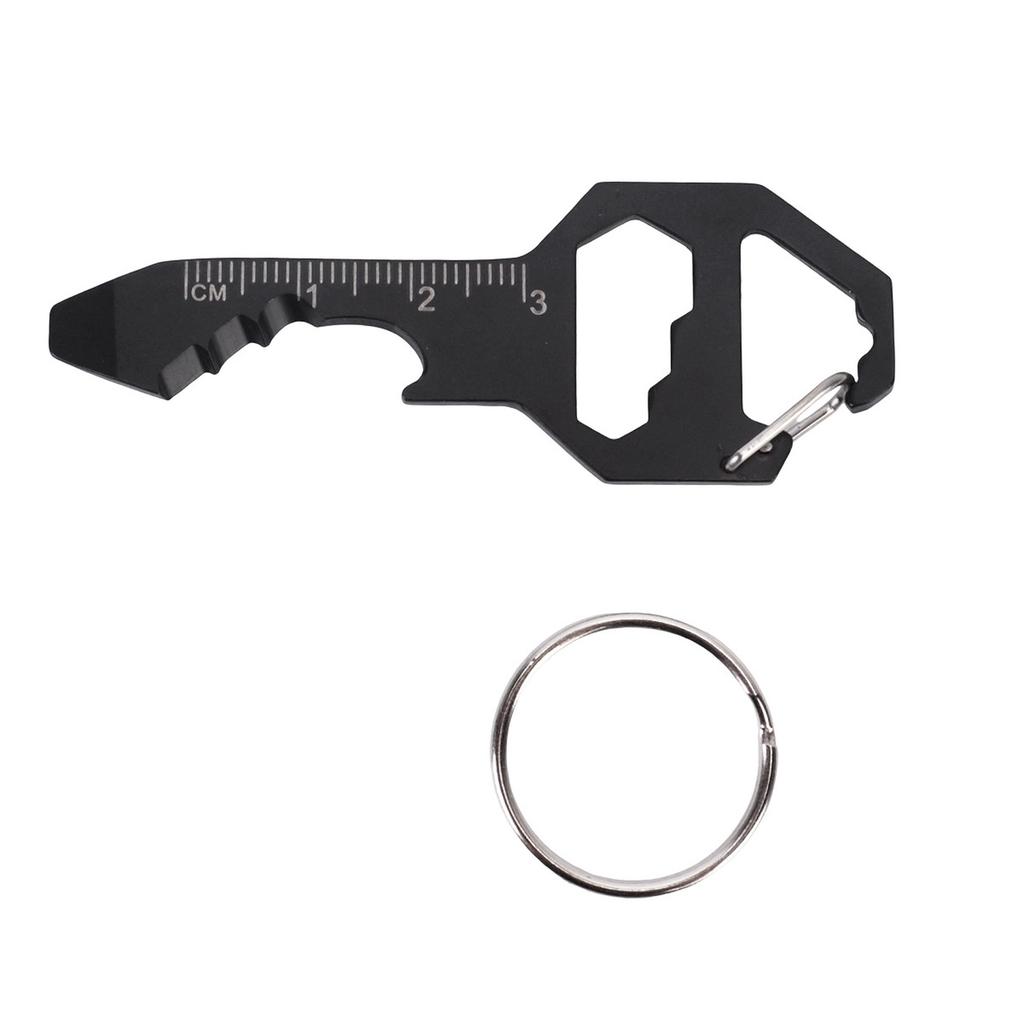 Cobee Keychain Bottle Opener Multi Tool,Keychain Pocket Tool for Bottle Opener, Screwdriver, Ruler, , Bit Driver