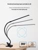 LED USB Eye Protection Clip-On Desk Lamp - Perfect for Dorms, Study, and Bedside Reading