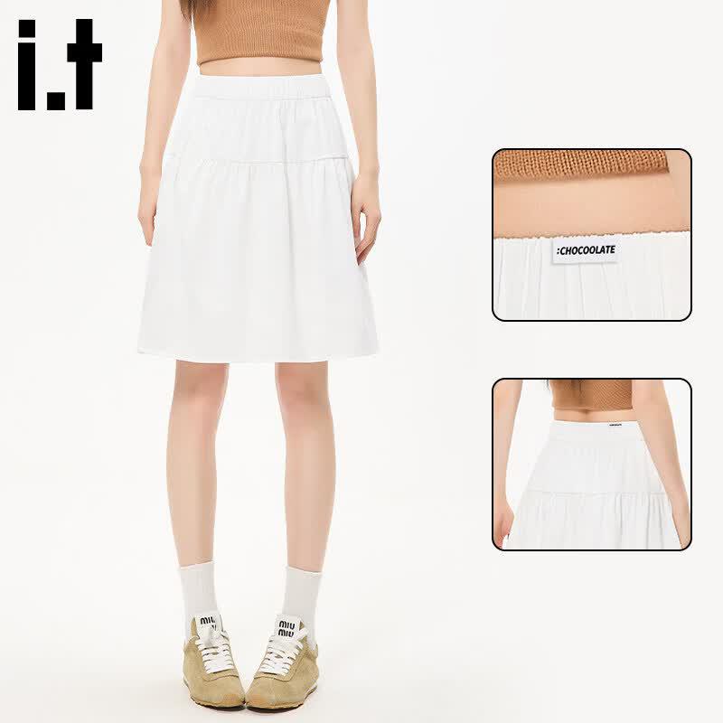 :CHOCOOLATEit Women s High-Waist A-Line Skirt M