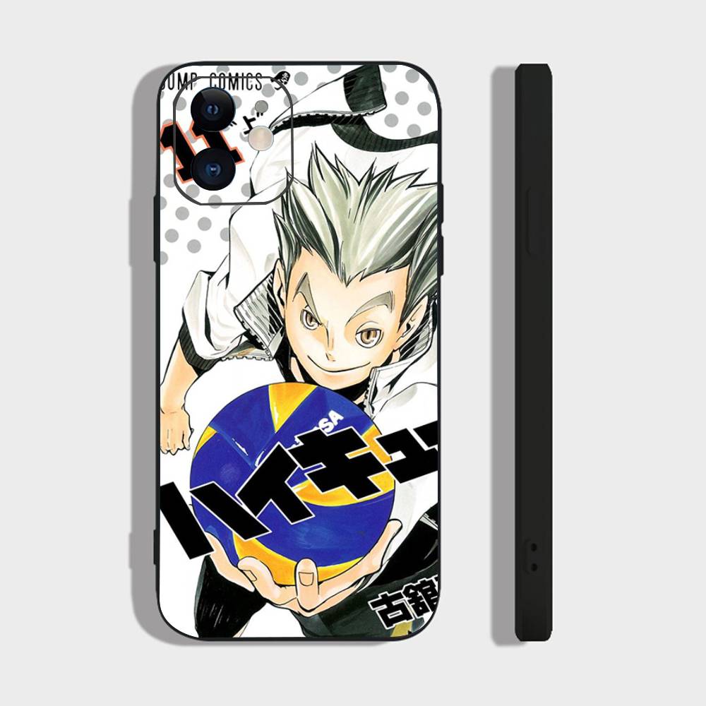 Custodia per Telefono Anime Kotaro Bokuto Per IPhone 17 Air 16 15 14 13 Pro Max 11 12 Copertura Nera in Silicone