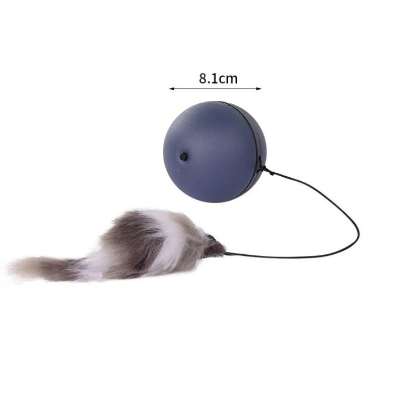 Cat Ball Toys Interactive Automatic Rolling Ball Toy for Cats Kittens Teasing Cat Balls with Mouse Pet Supplies