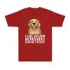 Golden Retriever Shirt Funny Dog Lover Golden Dog Novelty Unisexs Cotton Tshirt