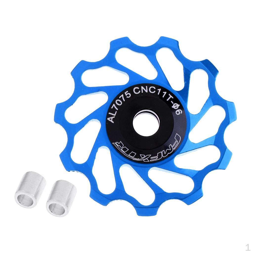 

11T Ceramic Bearings Road Bike Rear Derailleur Jockey Wheel Pulley синій