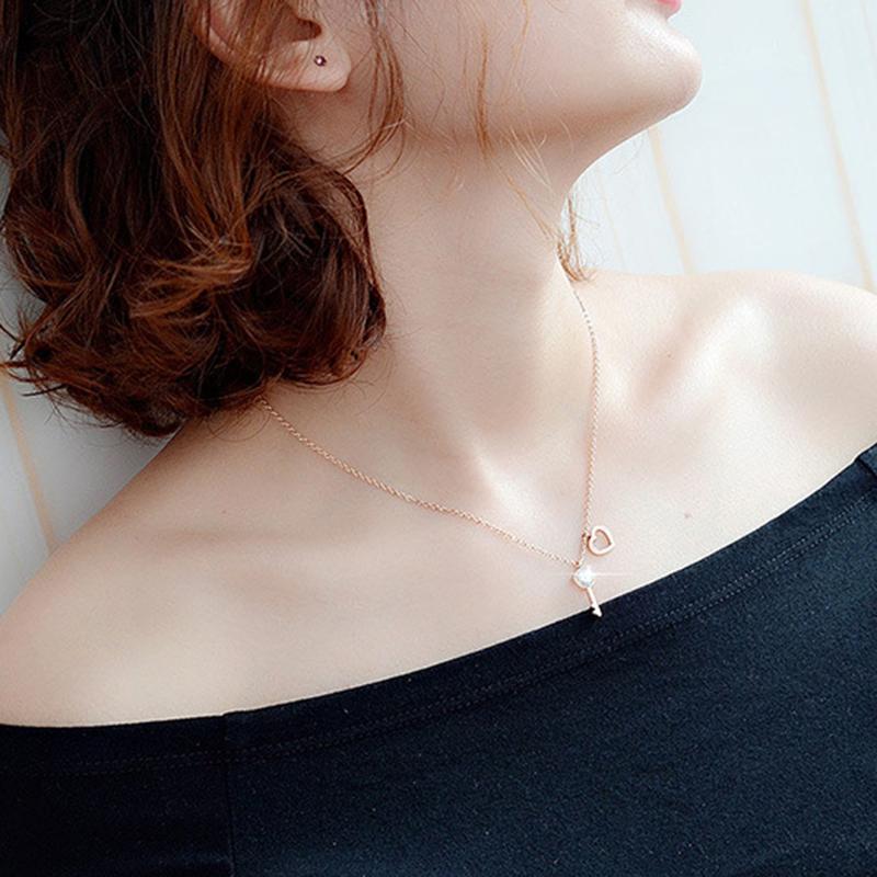 Buy Love Necklace Clavicle Chain Round 