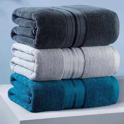 100% Cotton Towel Absorbent Adult Bath Towel Pure Color Soft Absorbent And Quick-Drying Super Soft Towel