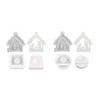 Sturdy House Shaped Candle Holders Mold Creative Silicone Mold for Crafting Prayer Candlesticks Chocolate and Soaps