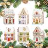 Christmas Holiday Village Spice House Set-Mini Gingerbread Houses Jars Festive Decor Kitchen Countertop Christmas Candle