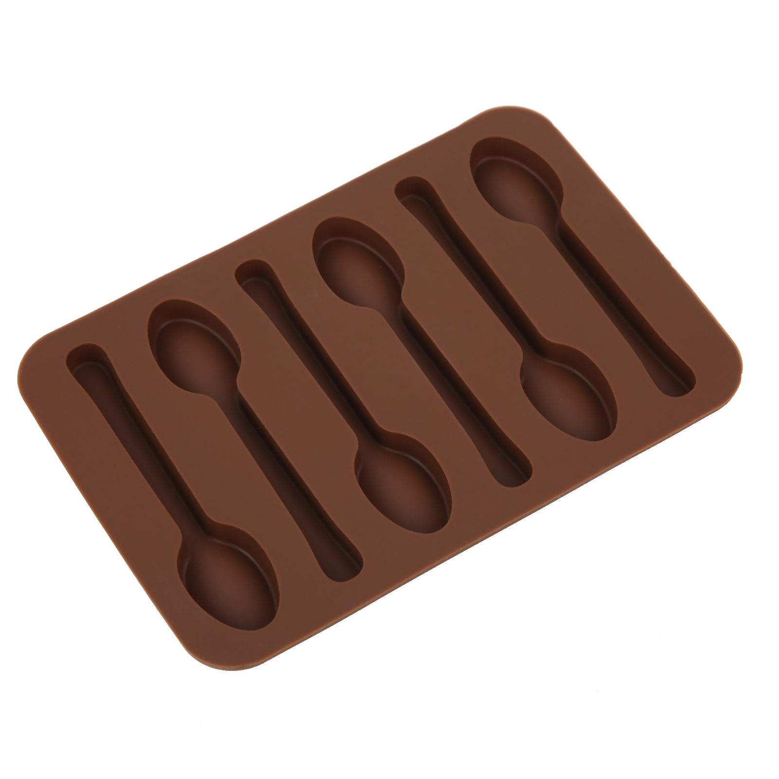 

Cake Chocolate Mold NonStick Spoon Shape DIY Baking Mould Tool Bakeware Kitchen Accessories(Spoon Shape )