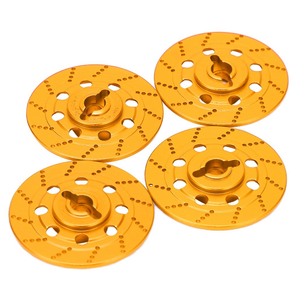 RC Car Brake Disc Set Aluminum Alloy Wheel Hex Hub Brake Disc with M4 Lock Nuts for RC Road