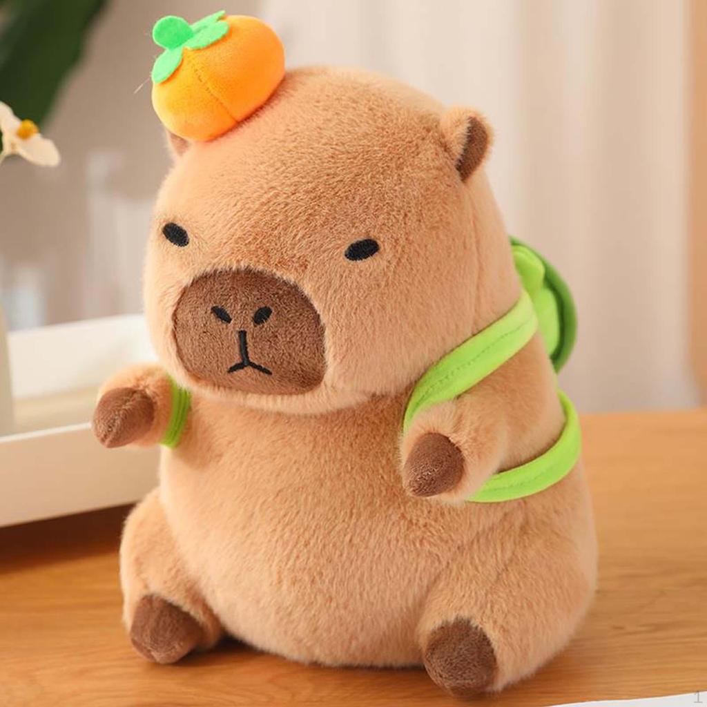 Capybara Plush Toy Cute Stuffed Animal 30cm Comfortable Kids Room Decor Doll
