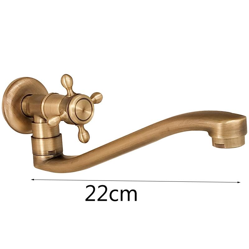 

Антикварный матовый твердый латунный уличный кран с удлиненным носиком для холодной воды, смеситель для ванны, смеситель для душа с одним холодным краном для швабры Kmmoun